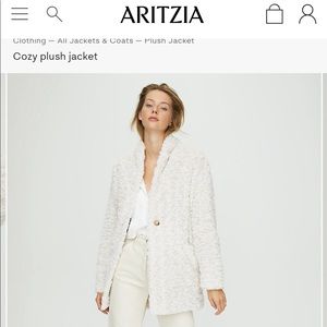 Wilfred free cozy plush jacket